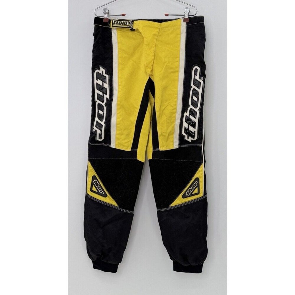 Motorcycle ATV Off Road Thor Men’s Pants Size 32‎ Yellow, See Photos
